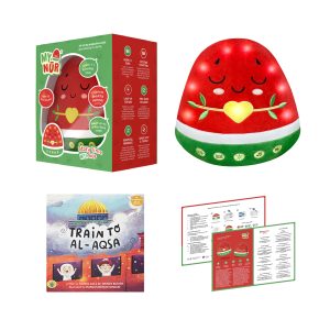 Nūr the Watermelon | A Light-Up Interactive Dua Pillow and Islamic Plushie, Learn Surahs, Duas & More